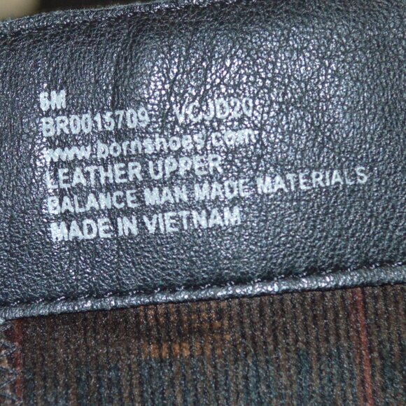 Born 6 Black Tall Boots Chunky Block Heels - Picture 7 of 8